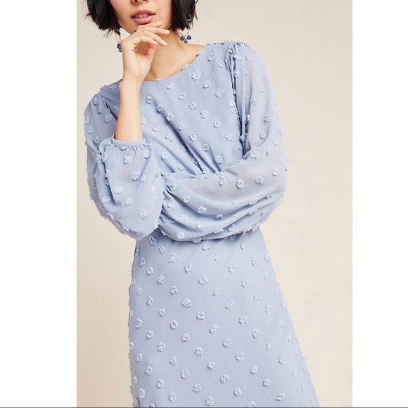 NWT ANTHROPOLOGIE Michaela Pommed Midi Dress HTF - Picture 2 of 5